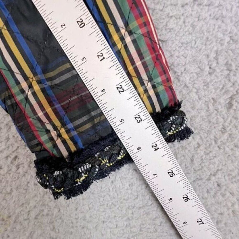 JCREW WOMENS QUILTED STEWART PLAID JACKET CROPPED SIZE 2 - Picture 8 of 12
